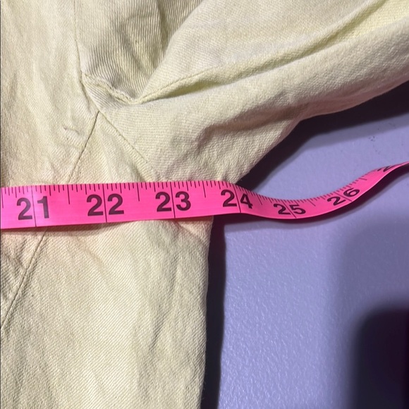 Free People Simply Perfect Blazer Size Medium Linen Blend Oversized Slouchy - Picture 9 of 14